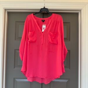 Torrid Vibrant Pink Blouse